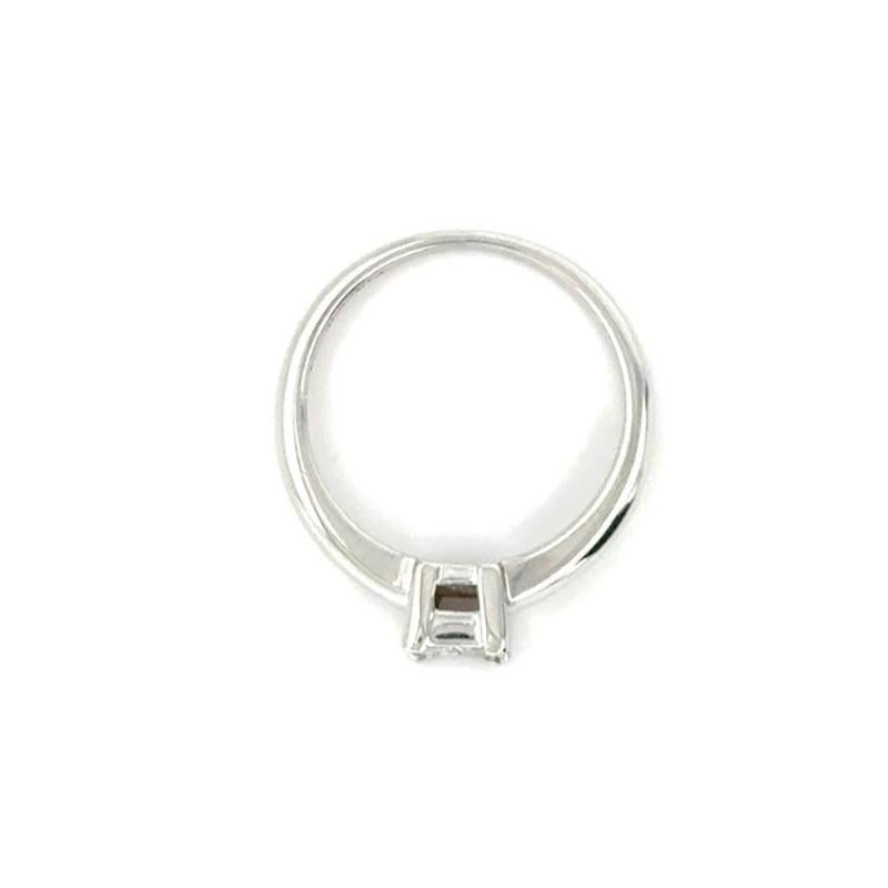 Diamantring aus 18 Karat Weißgold mit Prinzessinnenschliff im Zustand „Gut“ im Angebot in London, GB