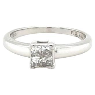 18ct White Gold Princess Cut Diamond Ring