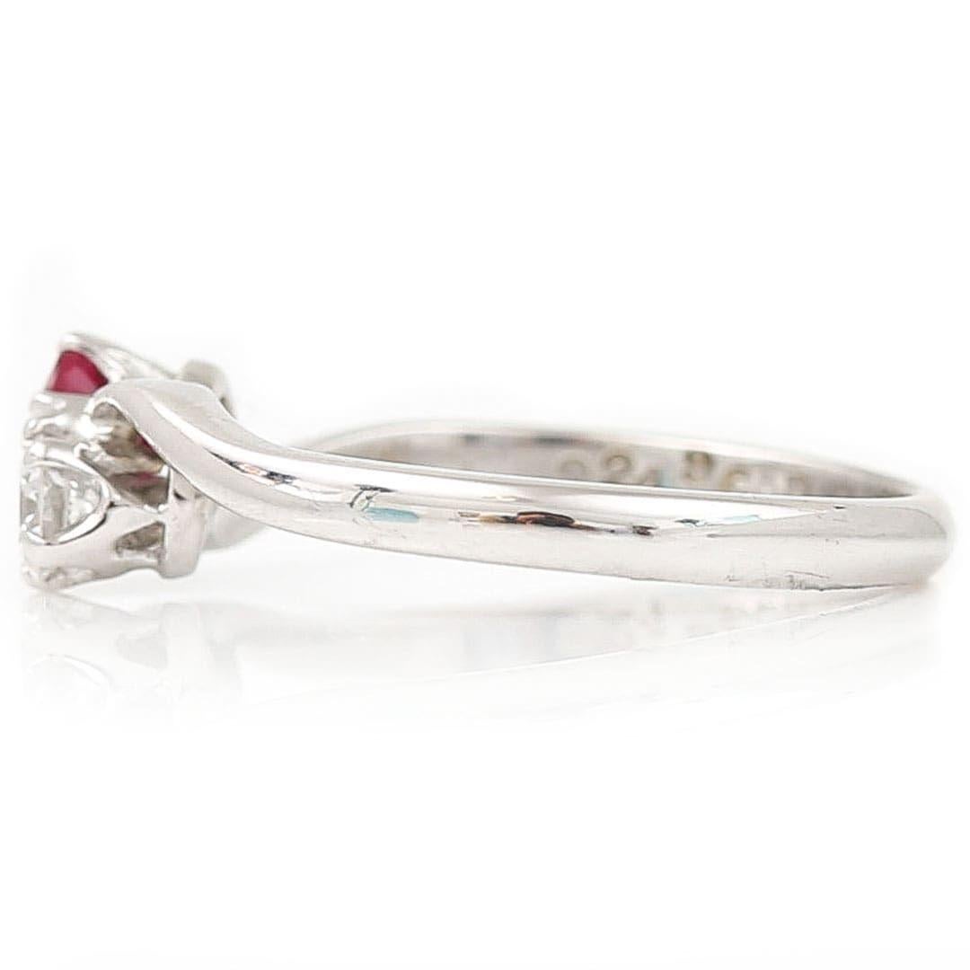 two stone ruby ring