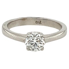 18ct Weißgold Solitär Diamantring mit 0,60ct Brillantdiamant