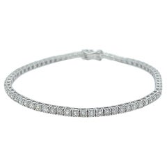 18ct White Gold Timeless Diamond Tennis Bracelet Set with 3.55ct of Diamonds 