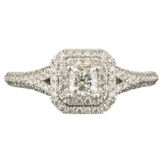 Condition: Pre-owned with mild/light scratches
Material: 18ct White Gold 
Hallmarked: Yes. London (Also has Vera Wang Love Stamp)
Main Stone Identity: Diamond
Main Stone Colour/Clarity: H-I/Si2-i1
Main Stone Total Carat Weight: 0.69ct