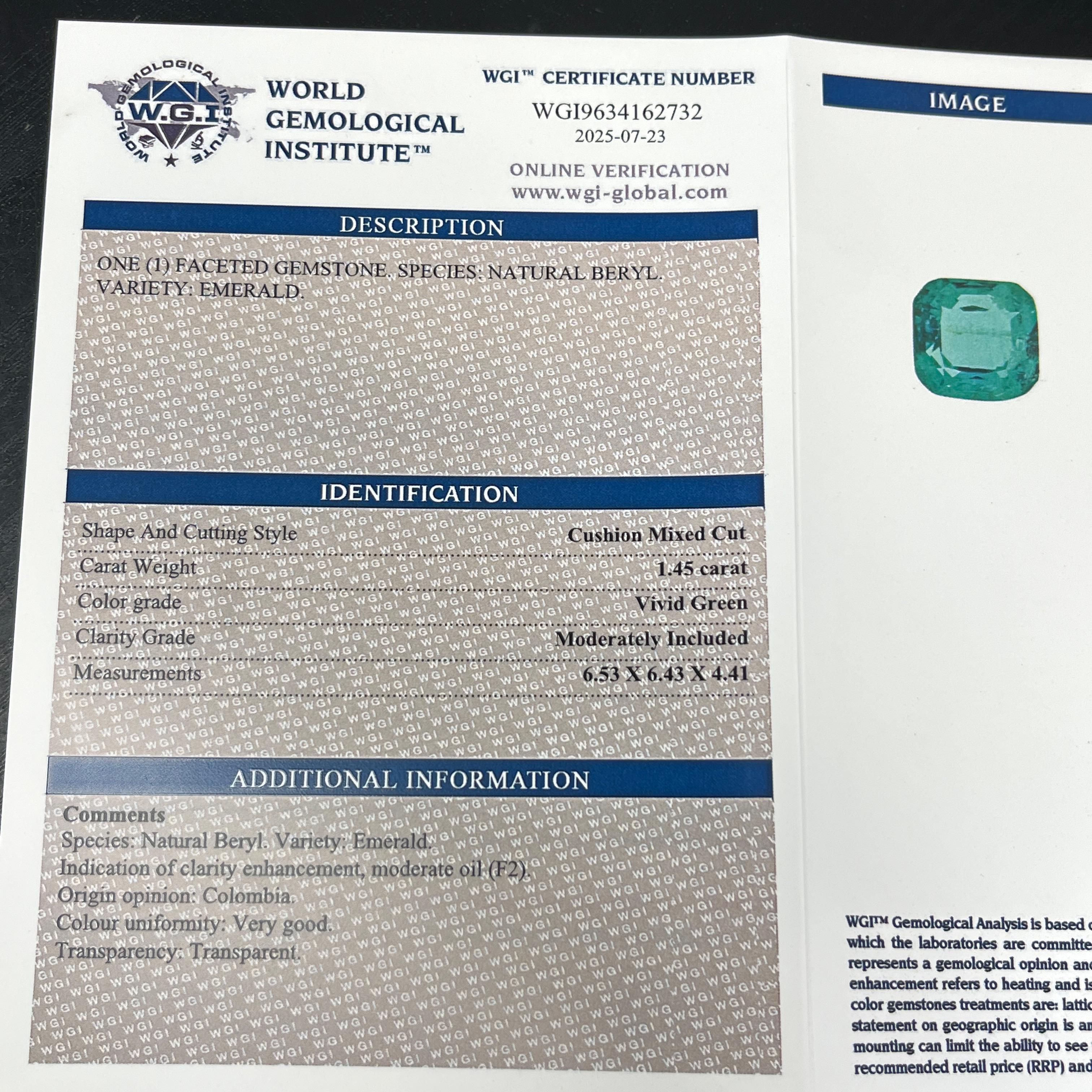 Pendentif émeraude et diamant jaune 18ct sur chaîne de 16 pouces en vente 4