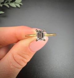 18ct Yellow Gold, 0.25 Carat Princess Cut Diamond Single Stone Engagement Ring