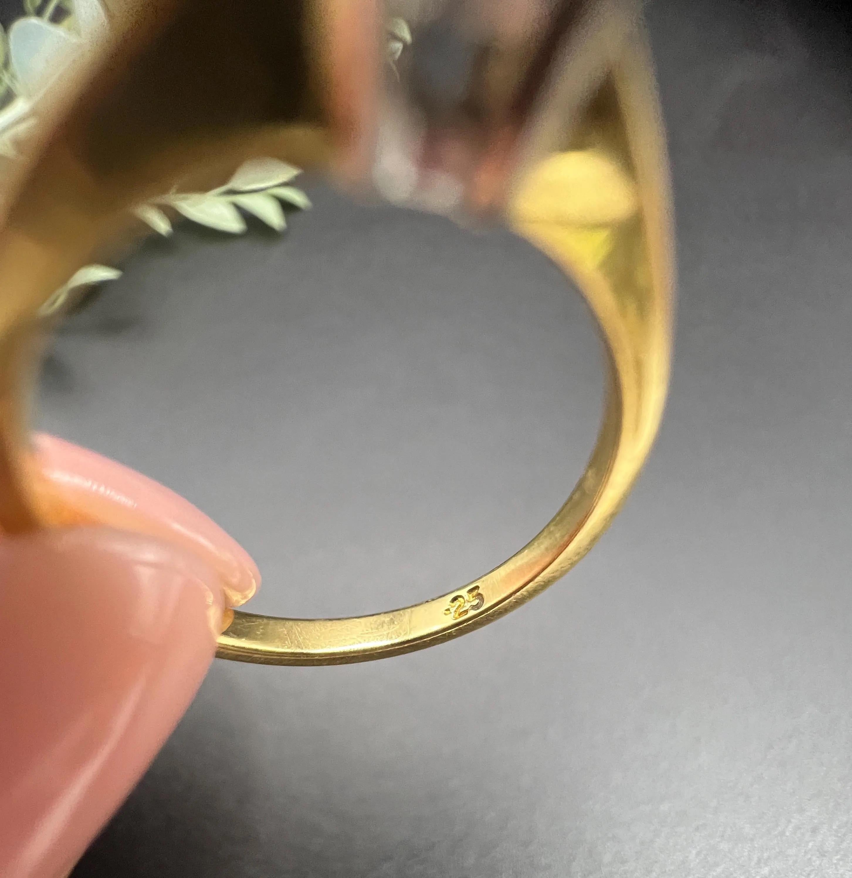 Anello di fidanzamento Single Stone in oro giallo 18 ct, 0,25 carati con diamante taglio principessa in vendita 2