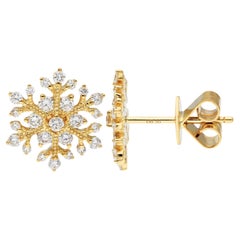 Orecchini in oro giallo 18ct con diamanti da 0,60ct