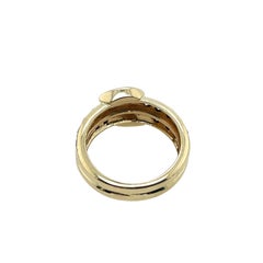 18ct Yellow Gold 3-Band Diamond Ring, Emerald, Sapphire, Ruby