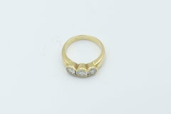 18 Carat Yellow Gold 3 Diamond Trilogy Ring