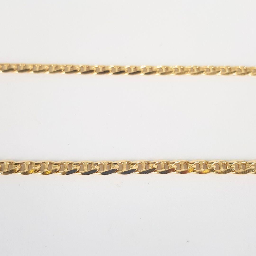 18ct Yellow Gold Anchor Link Chain In Excellent Condition For Sale In Cape Town, ZA