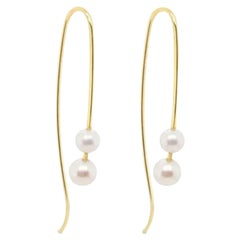 18ct Yellow Gold and Pearl Earrings "Amelia"