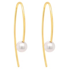 18ct Yellow Gold and Pearl Earrings "Lili"