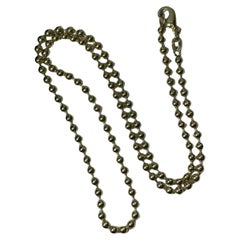 Collana con catena a sfere in oro giallo 18ct, 15,5 pollici