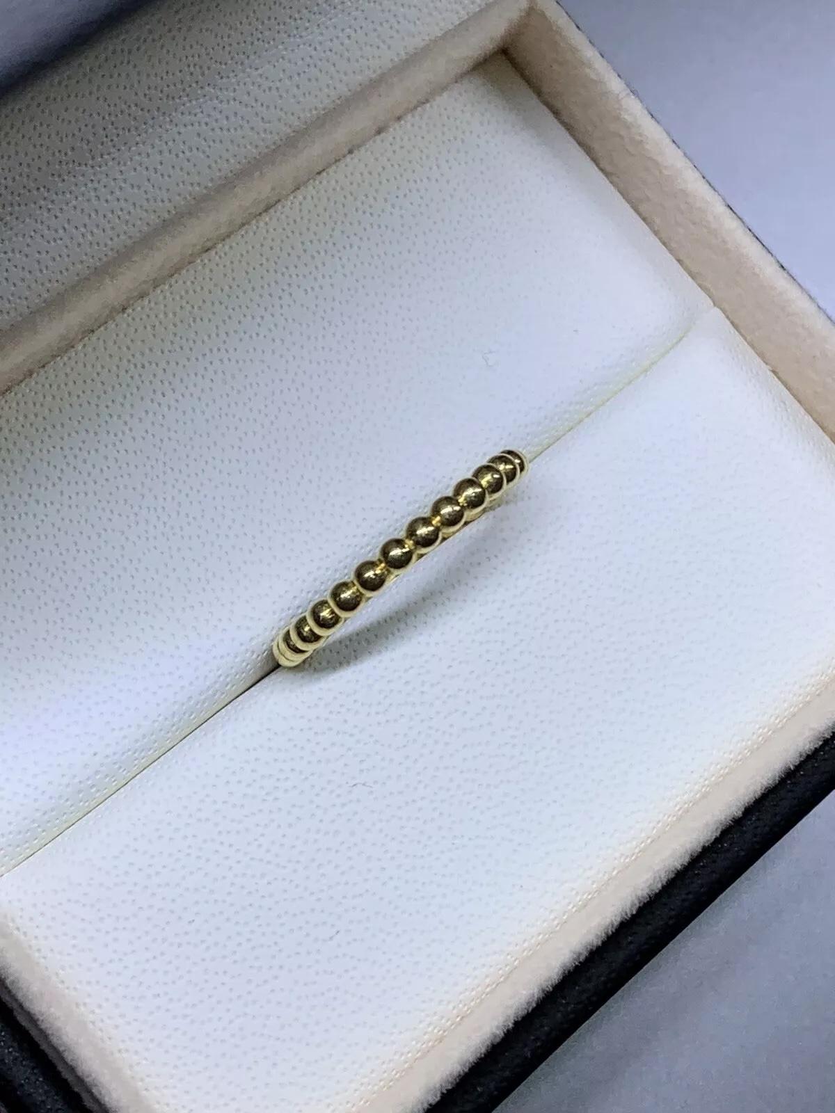 18ct Yellow gold chunky ball stackable wedding band 2mm For Sale 2
