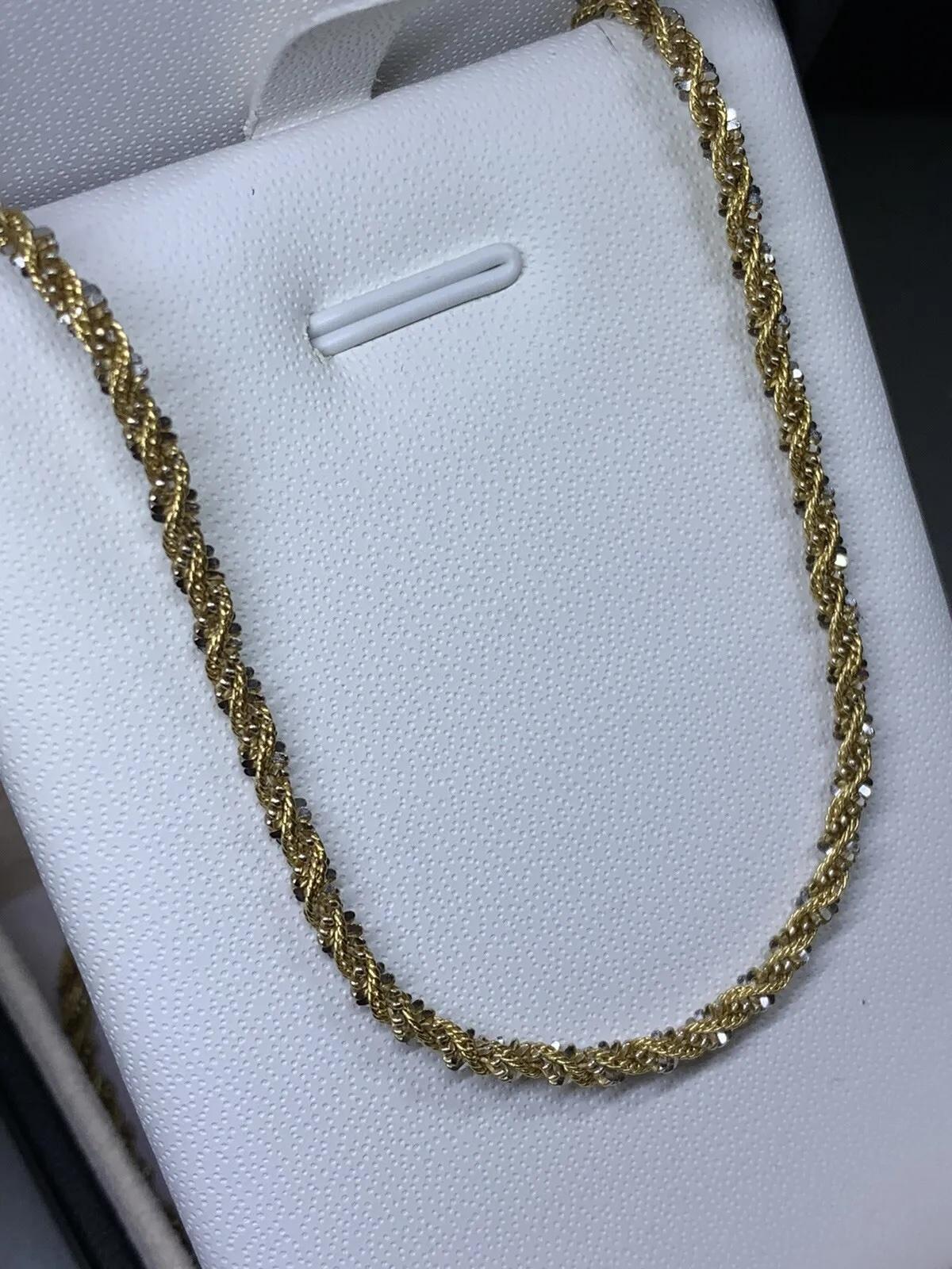 Collier à maillons cubains en or jaune 18ct, corde épaisse 14.1g 21 pouces en vente 3