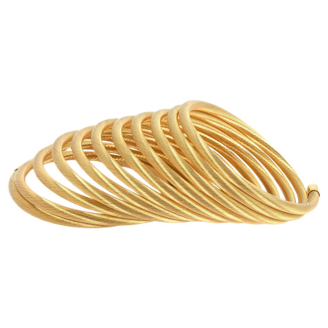 18ct Yellow Gold Coil Bracelet