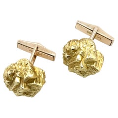 18ct Yellow Gold Cufflinks by Kutchinsky