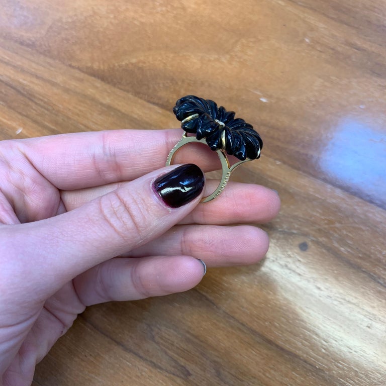 Carved Daisy Ring