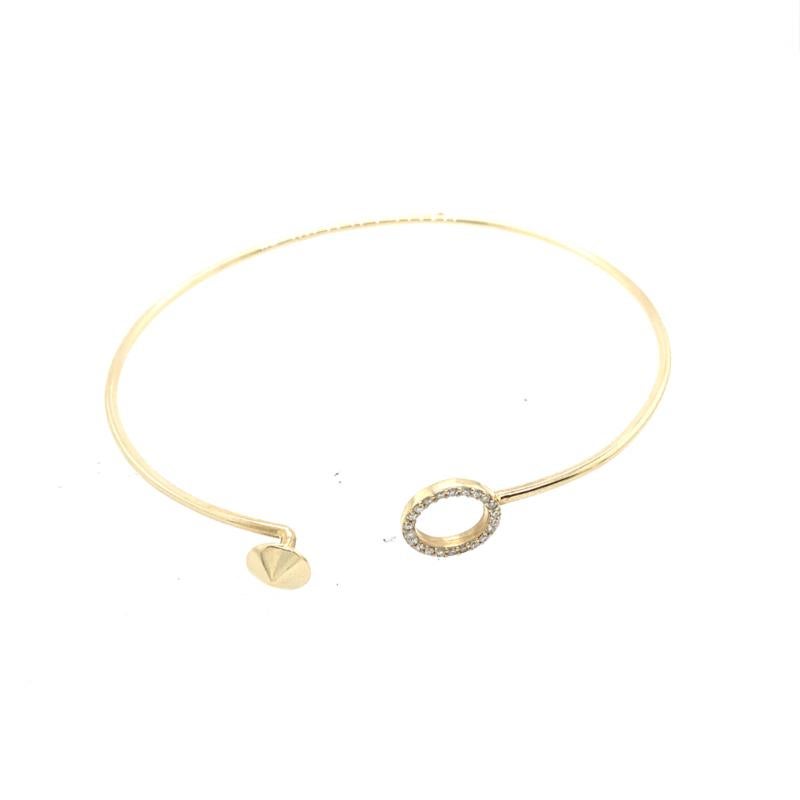18ct Yellow Gold Diamond Bangle with 0.17ct of Diamonds In A Circle

This gorgeous 18ct Yellow Gold Diamond bangle is a simple but stunning piece of jewellery that will become a staple in your wardrobe. 

Additional Information:
Total Diamond