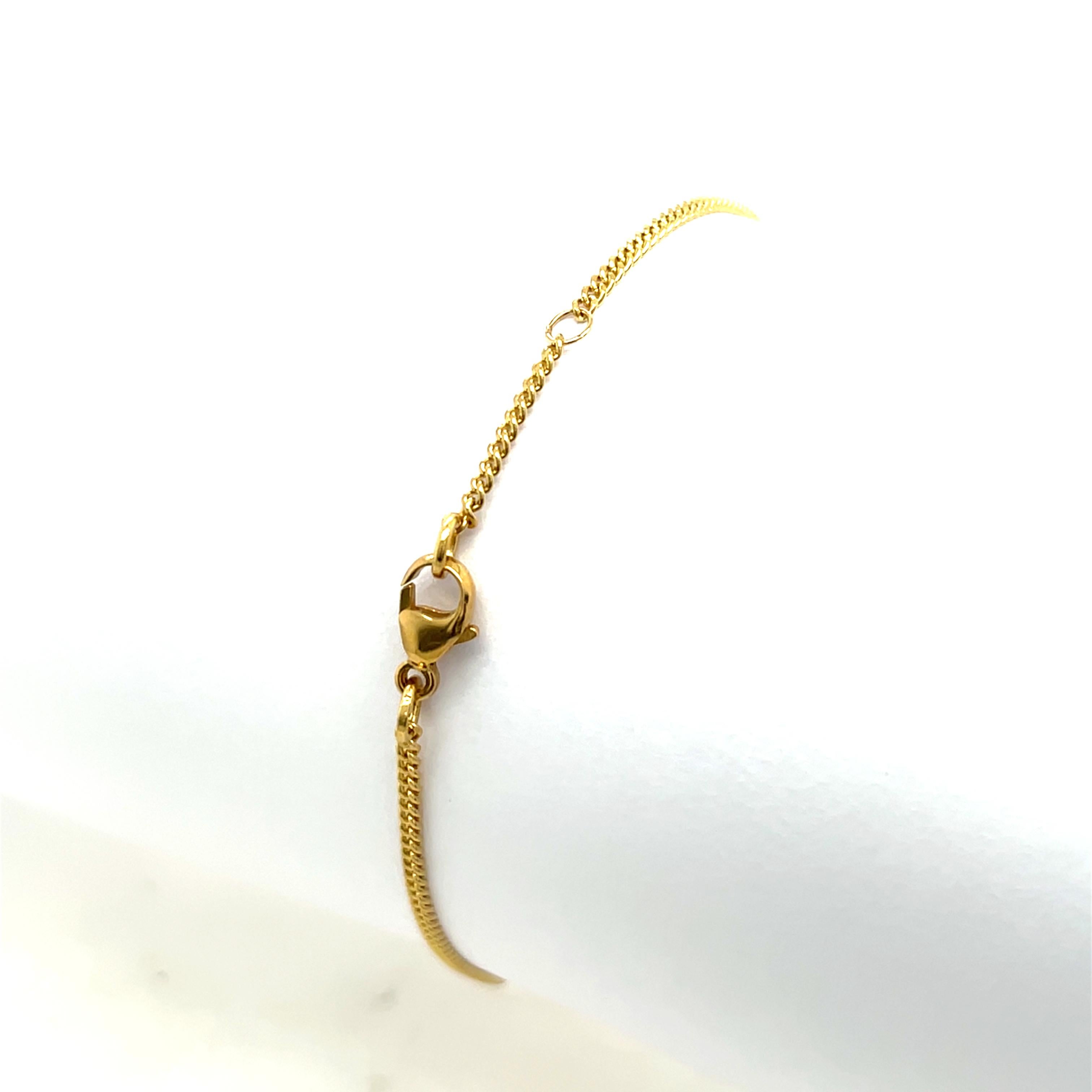 Pulsera de cadena de diamantes de oro amarillo de 18 ct en Nuevo estado para la venta en London, GB