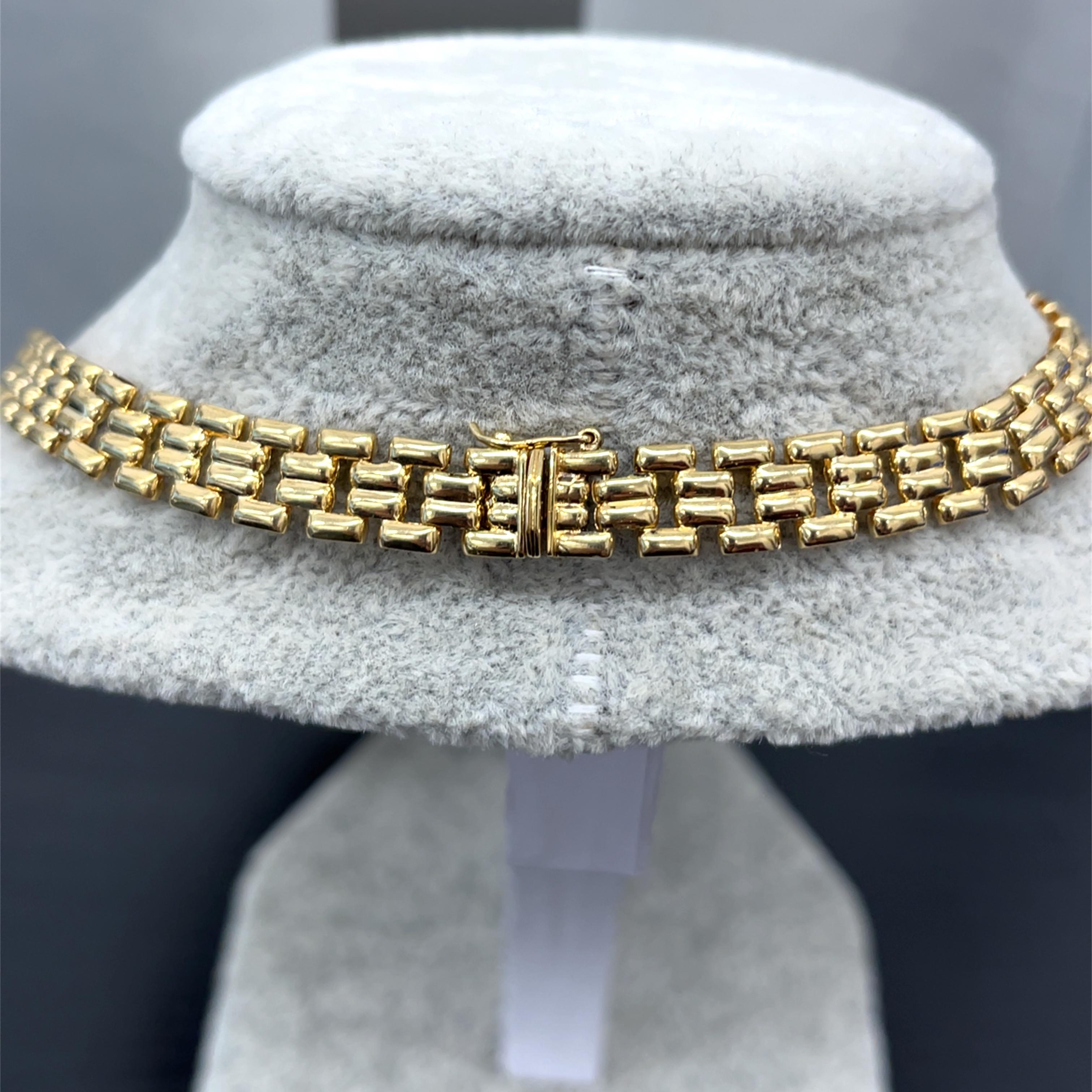 Collier Colarette en or jaune 18 carats, diamants ronds et marquises 23,79 carats Excellent état - En vente à London, GB