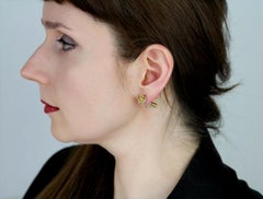 18ct Yellow Gold & Diamond 'Ecrou de Cartier' Single Earring by Cartier