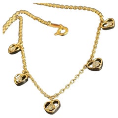 18 Karat Gelbgold Diamant-Halskette mit 0,70 Karat Herzanhänger von  The Yard Nr. 1ct