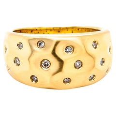 18ct Yellow Gold & Diamond Ring "Lava"