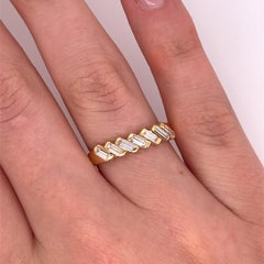 18ct Yellow Gold Diamond Ring, Set With 0.65ct Natural Diamonds