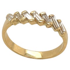 18ct Yellow Gold Diamond Ring, Set With 0.65ct Natural Diamonds