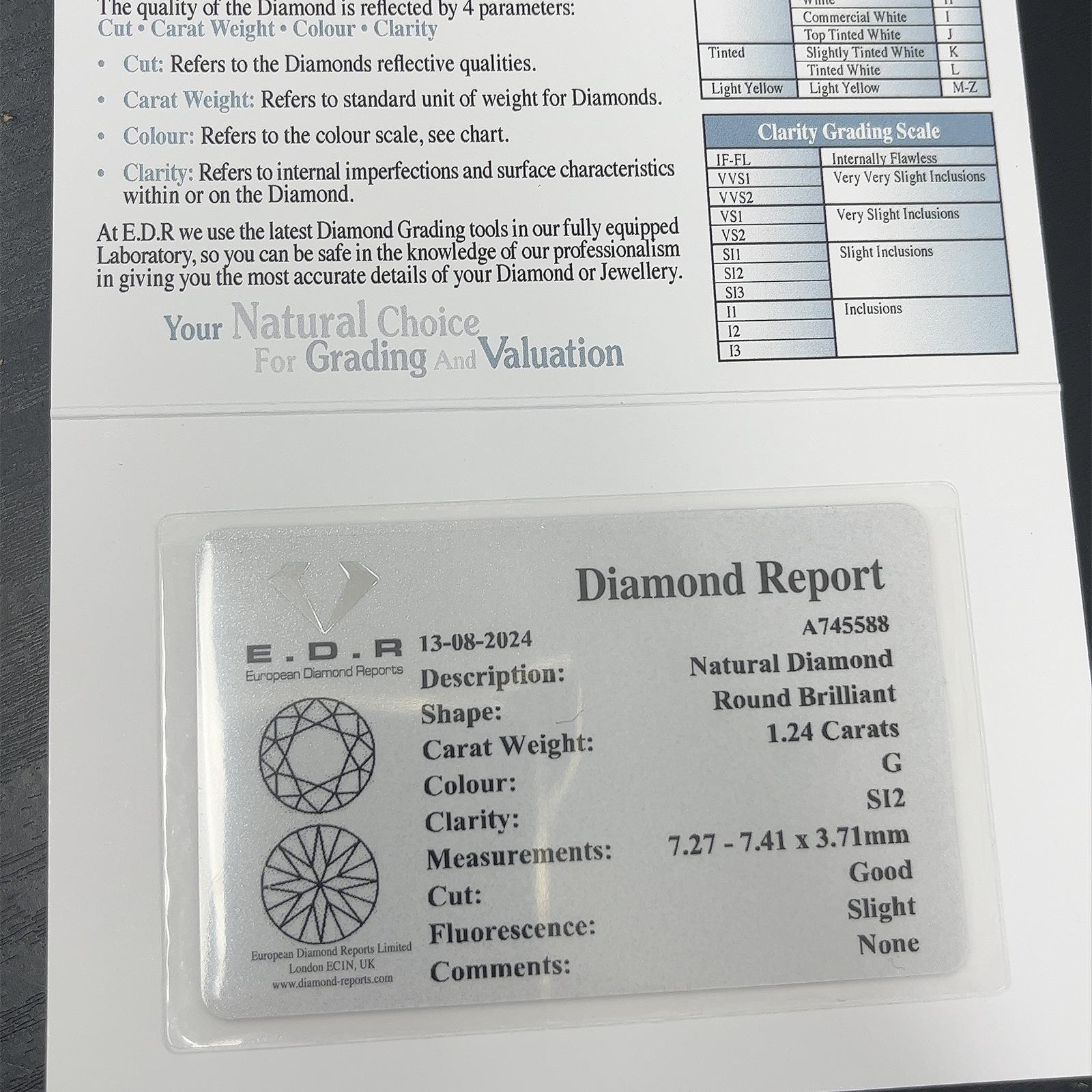 18ct Yellow Gold Diamond Ring, Set With 1.24ct G/SI2 Old Cut Diamond 3