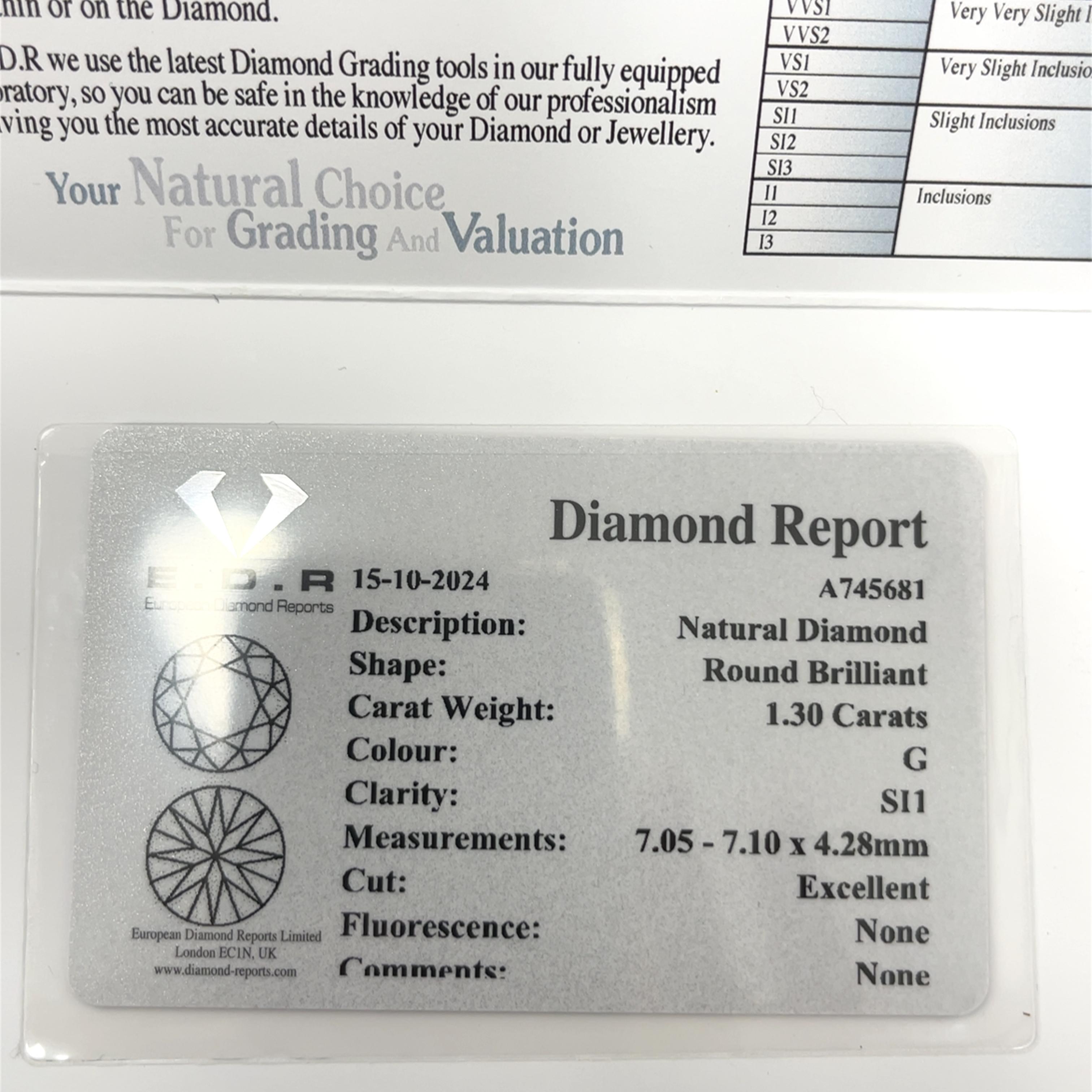 Découvrez l'élégance intemporelle avec ce superbe modèle en or jaune 18 ct. 
bague en diamant, 
sertie d'un diamant naturel de 1,30 ct G/SI1. 
Cette bague exquise met en valeur le charme unique d'un diamant de taille ancienne, 
serti dans un luxueux