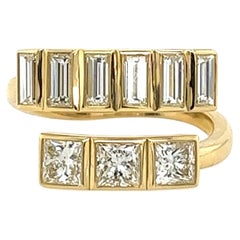 Anello in oro giallo 18ct con diamanti naturali da 1,80ct