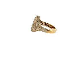 18ct Yellow Gold Diamond Signet Ring – 1.51ct Natural Diamonds