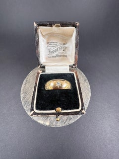 18ct Yellow Gold Edwardian Star Set Diamond Band Ring Hallmarked Birmingham 1902