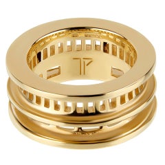 18ct Yellow Gold Geometric Cocktail Ring