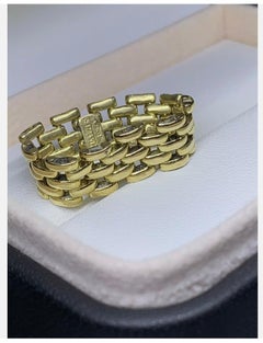 18ct Yellow Gold Heirloom Woven Chunky Engagement Ring 5.4g