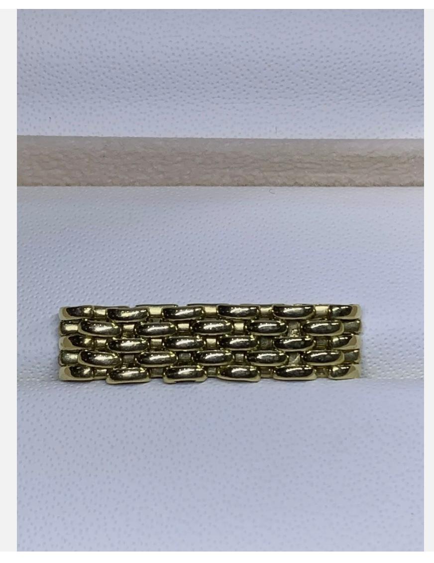 Women's or Men's 18ct Yellow Gold Heirloom Woven Chunky Engagement Ring 5.4g For Sale