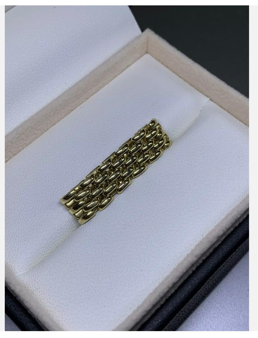 18ct Yellow Gold Heirloom Woven Chunky Engagement Ring 5.4g For Sale 2