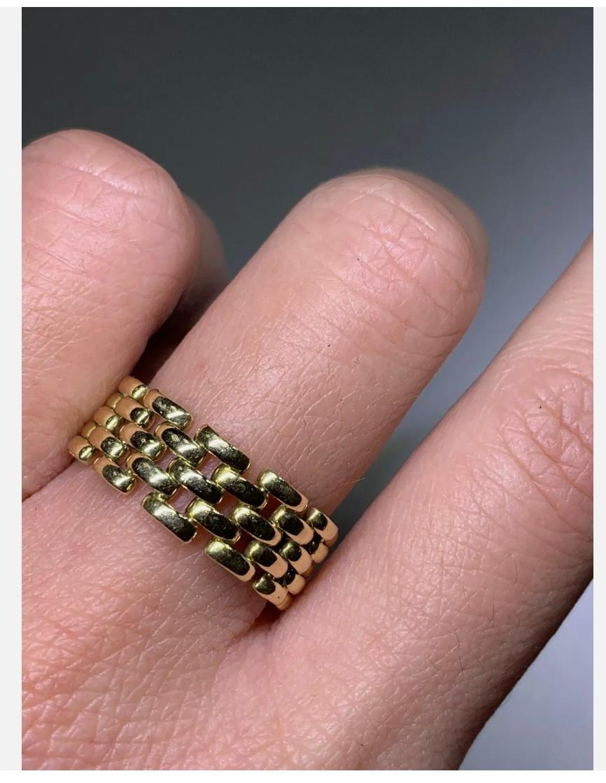 18ct Yellow Gold Heirloom Woven Chunky Engagement Ring 5.4g For Sale 4