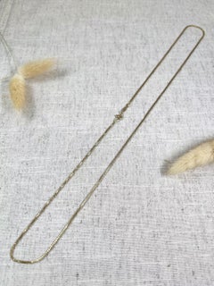 18ct Yellow Gold Italian Giovanni Balestra 24 Inch Box Chain Bolt Ring Clasp