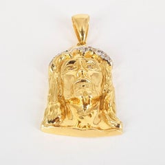 18ct Yellow Gold Jesus Pendant