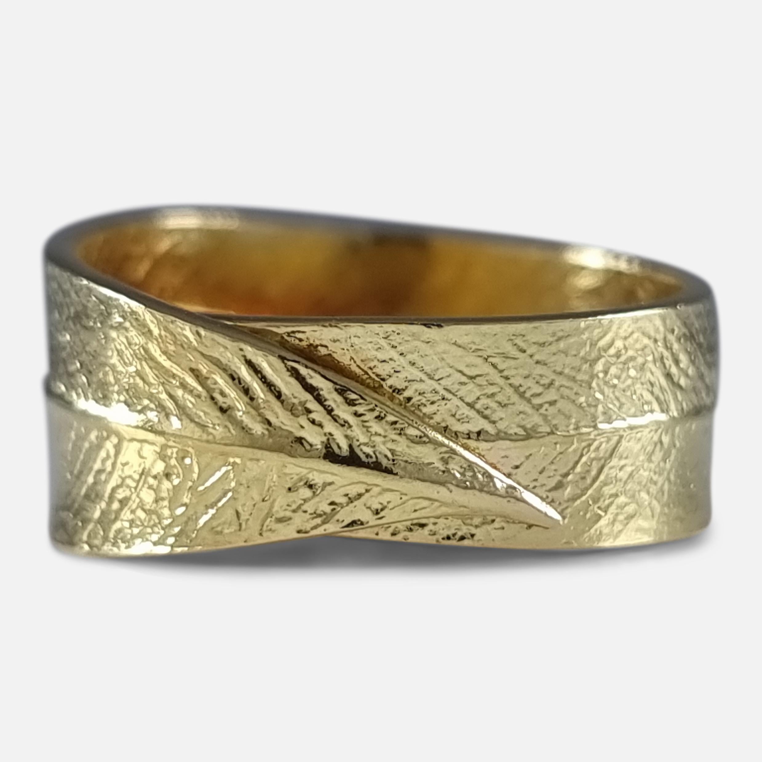 18ct Yellow Gold Leaf Ring by H.Stern For Sale 6