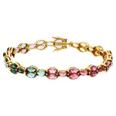 18ct Yellow Gold Multi Gemstone Bracelet