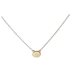 18ct Yellow Gold Opal Pendant