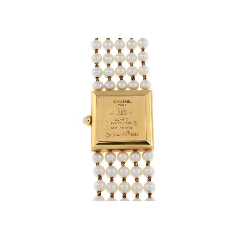 Women's 18ct Yellow Gold & Pearl 'Mademoiselle' Ladies Watch by Chanel