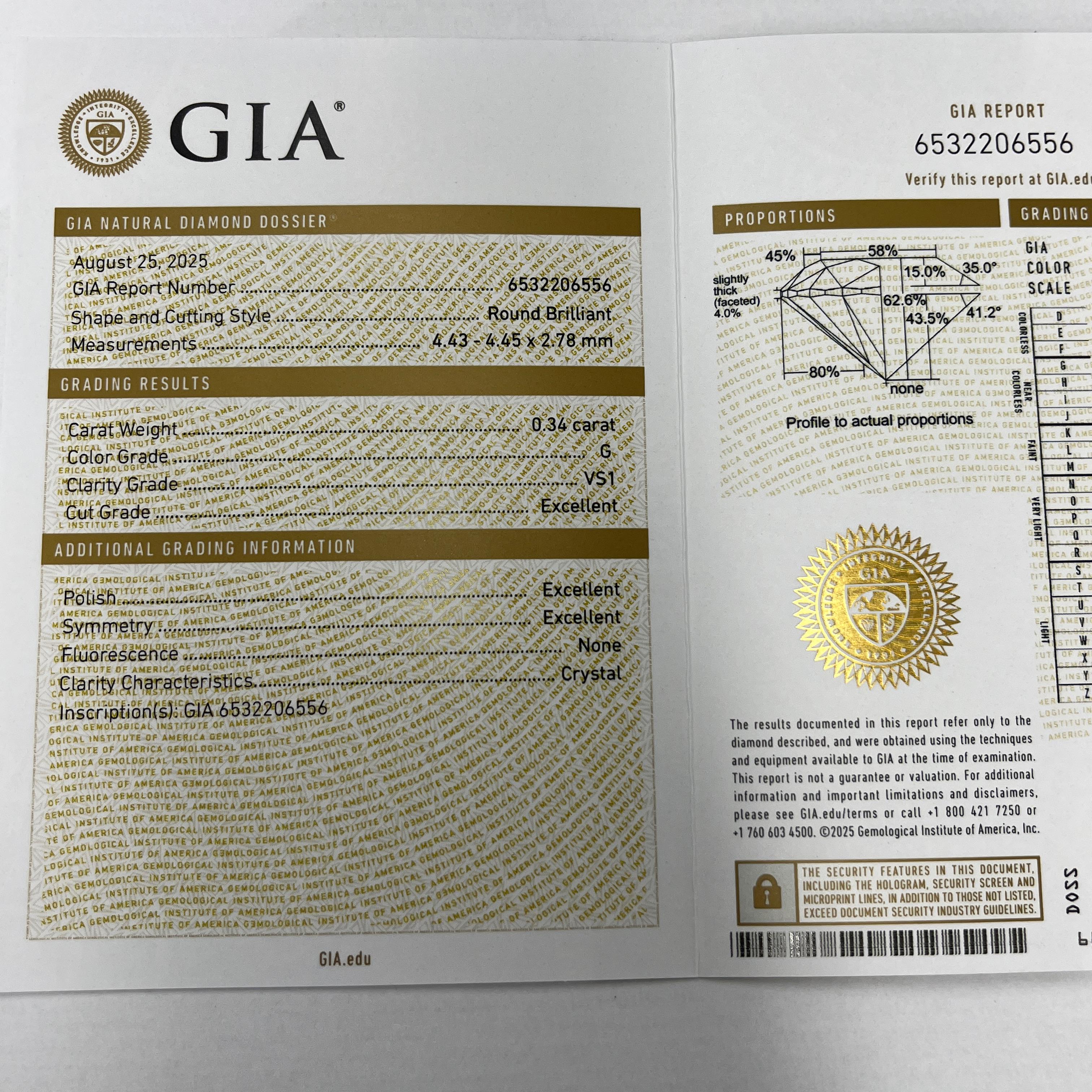 Bague en or jaune 18 ct et platine à 5 diamants GIA, 1,70 ct G-VS1 en vente 8