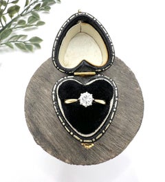 18ct Yellow Gold & Platinum, Brilliant Cut Diamond Single Stone Engagement Ring