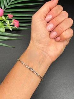 18ct Yellow Gold & Platinum French, Edwardian Sapphire and Diamond Bracelet