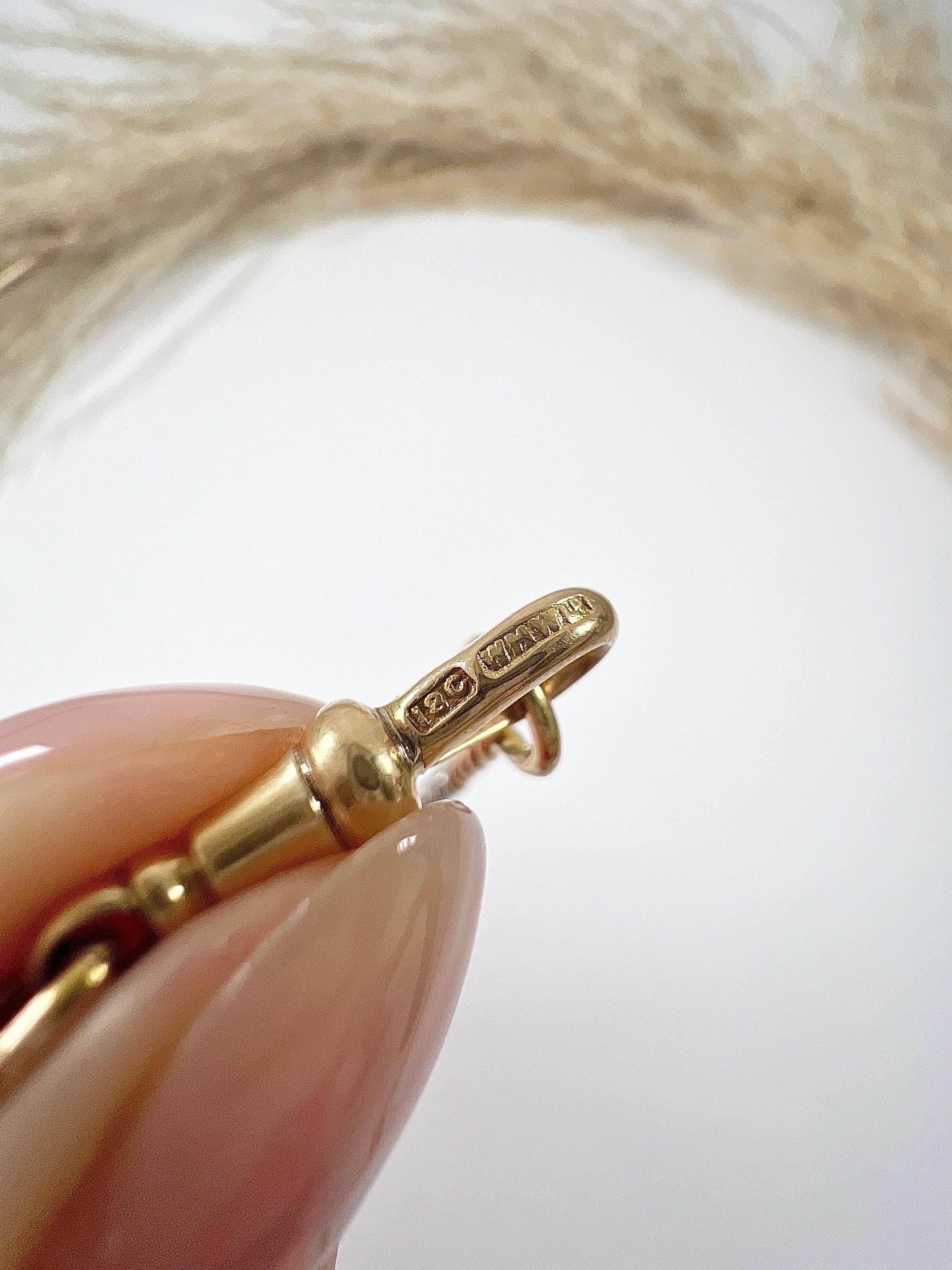 18ct Yellow Gold & Platinum Two Colour 1920s Curb Bracelet with Swivel Clasp For Sale 3