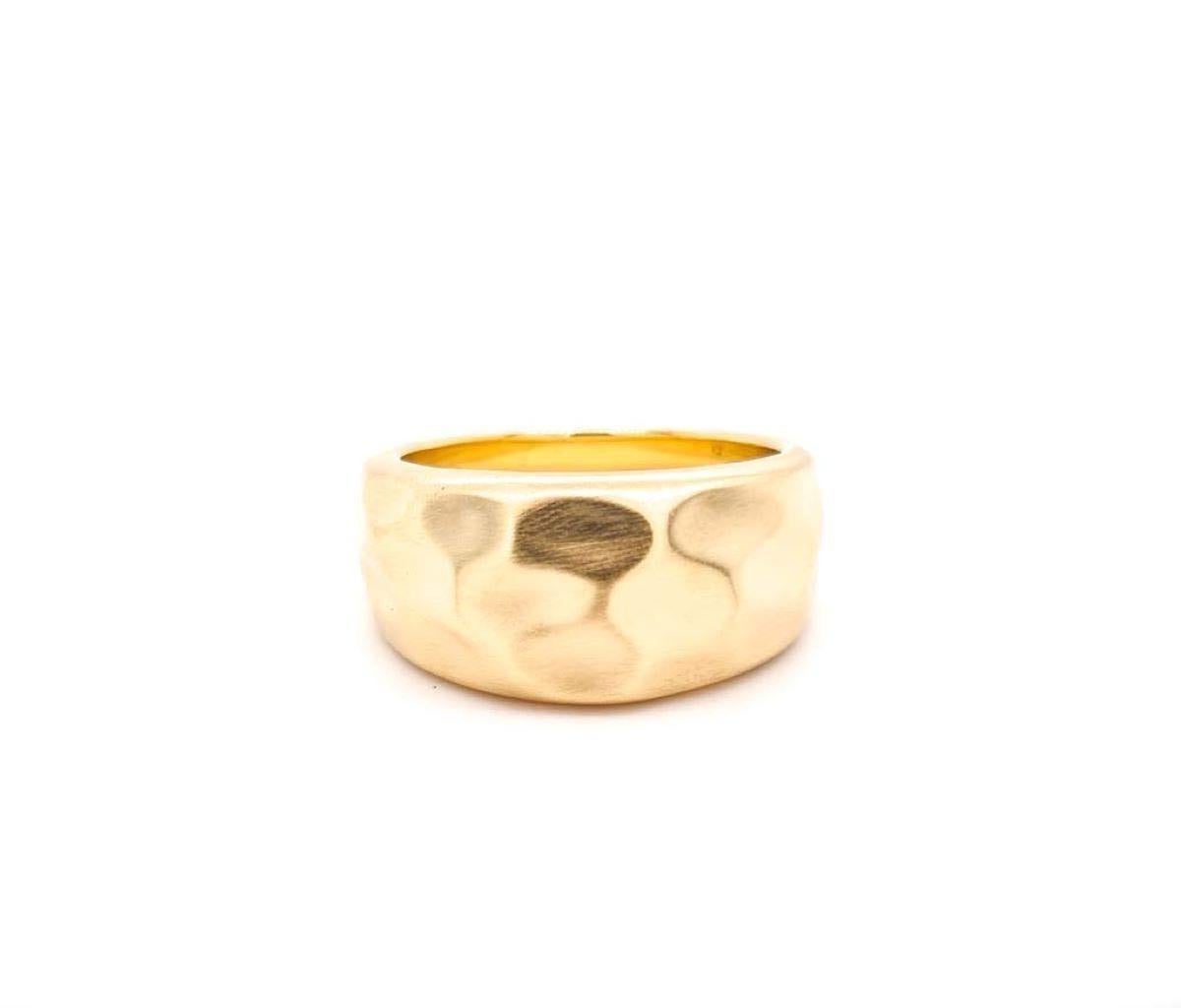 Im Angebot:  18 Karat Gelbgold Ring „Lava“ () 2